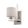 Product Image of Parallel 1 Light Vanity Fixture w/ Etched Opal Glass