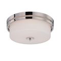 Product Image of Parallel 3 Light Flush Fixture w/ Etched Opal Glass