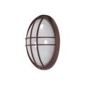 Product Image of 1 Light 13" Large Oval Cage Bulk Head Die Cast Bulk Head