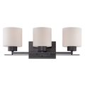 Product Image of Parallel 3 Light Vanity Fixture w/ Etched Opal Glass