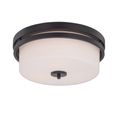 Product Image of Parallel 3 Light Flush Fixture w/ Etched Opal Glass