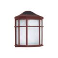 Product Image of 1 Light 10" Cage Lantern Wall Fixture Die Cast Linen Acrylic Lens