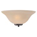 Product Image of Ballerina 1 Light Wall Sconce Mahogany Bronze w/ Champagne Linen Glass