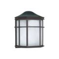 Product Image of 1 Light 10" Cage Lantern Wall Fixture Die Cast Linen Acrylic Lens