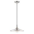 Product Image of Vintage 1 Light Pendant w/ Matching Shade Vintage Lamp Included