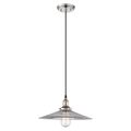 Product Image of Vintage 1 Light Pendant w/ Clear Ribbed Glass Vintage Lamp Included