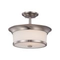 Product Image of Mobili 2 Light Semi-Flush w/ Satin White Glass
