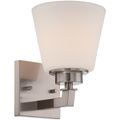 Product Image of Mobili 1 Light Vanity Fixture w/ Satin White Glass