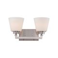 Product Image of Mobili 2 Light Vanity Fixture w/ Satin White Glass