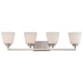 Product Image of Mobili 4 Light Vanity Fixture w/ Satin White Glass