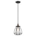 Product Image of Vintage 1 Light Caged Pendant Vintage Lamp Included