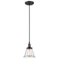 Product Image of Vintage 1 Light Pendant w/ Clear Glass Vintage Lamp Included