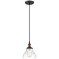 Product Image of Vintage 1 Light Pendant w/ Clear Glass Vintage Lamp Included