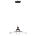 Product Image of Vintage 1 Light Pendant w/ Clear Glass Vintage Lamp Included