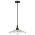 Product Image of Vintage 1 Light Pendant w/ Clear Glass Vintage Lamp Included