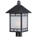 Product Image of Drexel 1 light Outdoor Post Fixture w/ Frosted Seed Glass