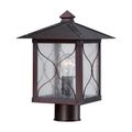 Product Image of Vega 1 light Outdoor Post Fixture w/ Clear Seed Glass
