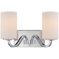 Product Image of Willow 2 Light Vanity Fixture w/ White Glass