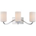 Product Image of Willow 3 Light Vanity Fixture w/ White Glass