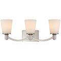 Product Image of Laguna 3 Light Vanity w/ White Glass
