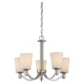 Product Image of Laguna 5 Light Hanging Fixture w/ White Glass