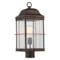 Product Image of Howell 1 Light Outdoor Post Lantern w/ 60W Vintage Lamp Included Bronze w/ Copper Accents Finish