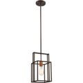 Product Image of Lake 1 Light Mini Pendant Bronze w/ Copper Accents Finish
