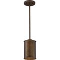 Product Image of Kettle 1 Light Mini Pendant w/ 60W Vintage Lamp Included Weathered Brass Finish