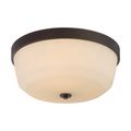 Product Image of Laguna 3 Light Flush Fixture w/ White Glass