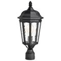 Product Image of East River Collection Outdoor 19.5 inch Post Light Pole Lantern Matte Black Finish w/ Clear Water Glass