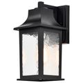 Product Image of Stillwell Collection Outdoor 13 inch Wall Light Matte Black Finish w/ Clear Water Glass
