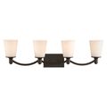 Product Image of Laguna 4 Light Vanity Forest Bronze w/ White Glass