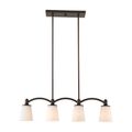 Product Image of Laguna 4 Light Island Pendant Forest Bronze w/ White Glass