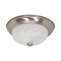 Product Image of 2 Light 13" Flush Mount Alabaster Glass Color retail packaging
