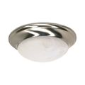 Product Image of 1 Light 12" Flush Mount Twist and Lock w/ Alabaster Glass Color retail packaging (Pack of 2)