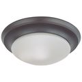Product Image of 1 Light 12" Flush Mount Twist and Lock w/ Frosted White Glass Color retail packaging (Pack of 2)