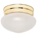 Product Image of 1 Light 6" Flush Mount Small Frosted Grape Mushroom Color retail packaging (Pack of 2)