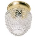 Product Image of 1 Light 6" Ceiling Fixture Clear Pineapple Glass Color retail packaging (Pack of 2)