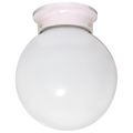 Product Image of 1 Light 6" Ceiling Fixture White Ball Color retail packaging (Pack of 2)