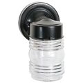 Product Image of 1 Light 6" Porch Wall Mason Jar w/ Clear Glass Color retail packaging (Pack of 3)