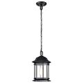 Product Image of Hopkins Collection Outdoor 12 inch Hanging Lantern Matte Black Finish w/ Clear Glass
