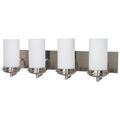 Product Image of Polaris 4 Light 30" Vanity w/ Satin Frosted Glass Shades