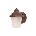 Product Image of 1 Light 9" Wall Lantern Hood Lantern w/ Satin Frosted Glass