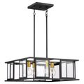 Product Image of Payne 4 Light Pendant w/ Clear Beveled Glass