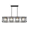 Product Image of Payne 4 Light Island Pendant w/ Clear Beveled Glass