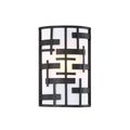 Product Image of Lansing 2 Light Wall Sconce w/ White Fabric Shade