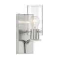 Product Image of Sommerset 1 Light Vanity Fixture Brushed Nickel Finish w/ Clear Glass