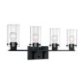 Product Image of Sommerset 4 Light Vanity Fixture Matte Black Finish w/ Clear Glass