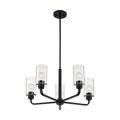 Product Image of Sommerset 5 Light Chandelier Fixture Matte Black Finish w/ Clear Glass
