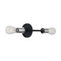 Product Image of Ryder 2 Light Vanity Fixture Black Finish w/ Polished Nickel Sockets